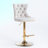 Stormstown Swivel Upholstered Adjustable Height Counter Stool with Metal Frame-1350571933-1350571932