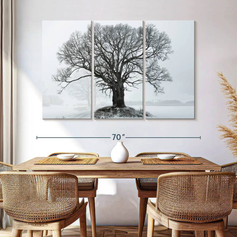 Harnek Oak Tree In Winter, 32" H x 50" W