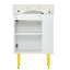 Meuble-lavabo blanc 21,6 po