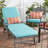 Sunbrella Outdoor Dining Chair Seat Pad-1887435547