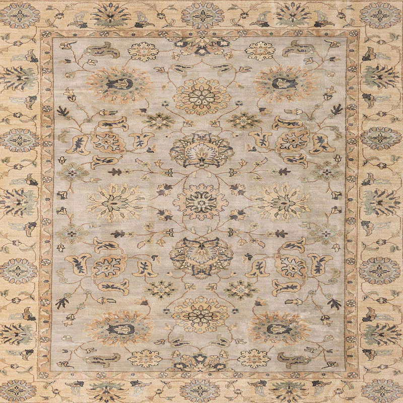 Abstract Indoor Rug, Square 8'