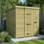 Total Sheds 7ft x 7ft Pent Garden Shed - Single Door - No Windows - Pressure Treated Timber - UK Manufactured