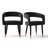 Hennigan Textured Fabric Dining Armchairs-1464132004