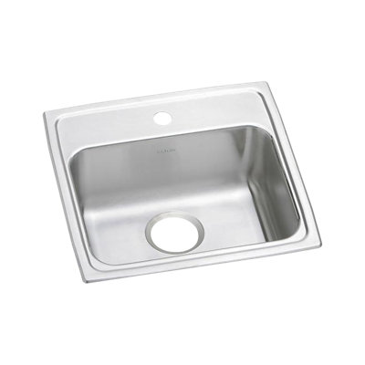 Évier de cuisine à chute l 19 po x l 18 po Lustertone