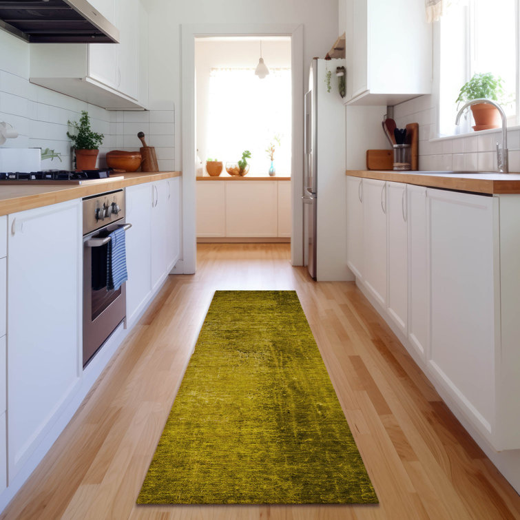 Premium Machine Washable Cerrito AMF554 Gold Rug