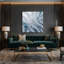 Art mural sur toile gris, "Christmas Frost"
