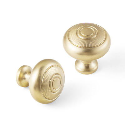 Boutons d'armoire ronds en relief Sunburst, boutons de tiroir décoratifs rétro