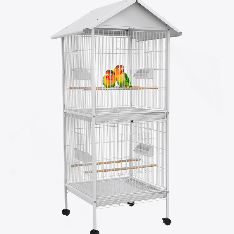 Cage à oiseaux polyvalente avec plusieurs caractéristiques pour le confort et la commodité des oiseaux