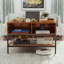 Table basse à plateau rabattable avec rangement