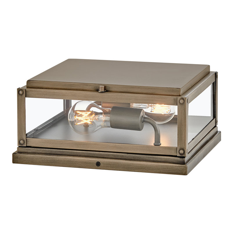Max Burnished Bronze Outdoor Pier Mount Light