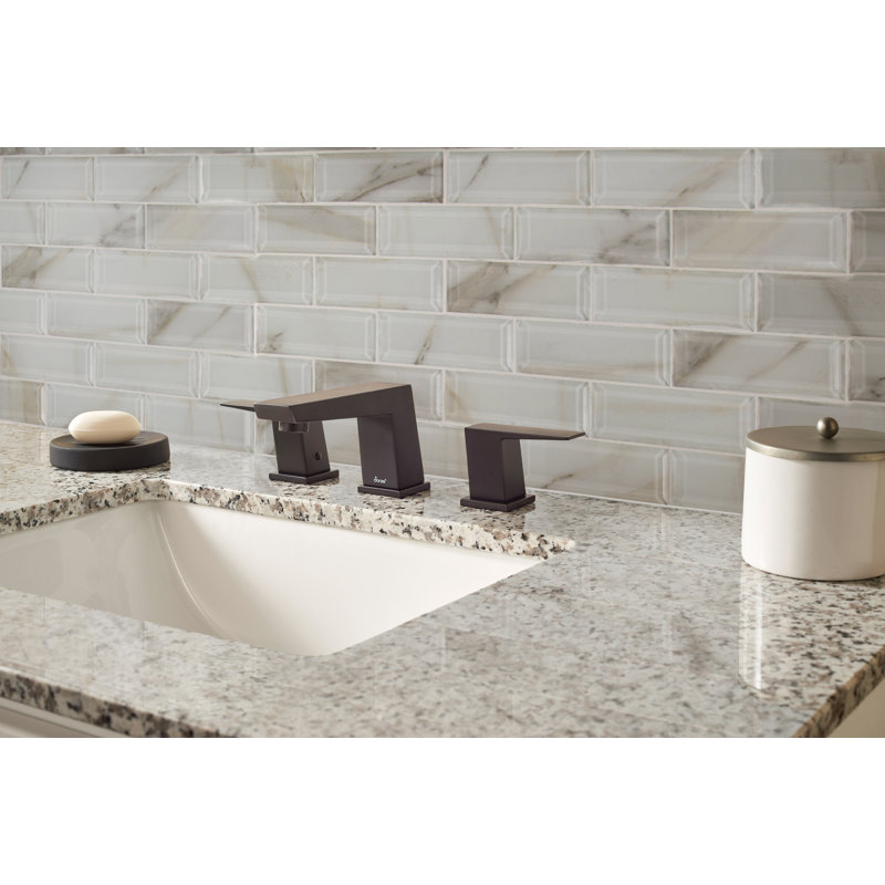 Subway 12 in. x 12 in. Glossy Glass Mosaic Wall Tile, Linen Glow