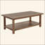 Table basse en bois avec tablette