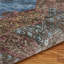 Tapis d'intérieur tissé à la machine bleu / beige