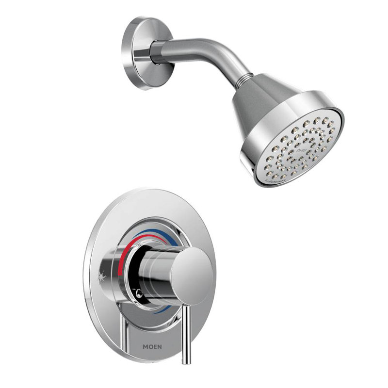 Garniture de robinet de douche Posi-Temp avec poignée levier Align, Chrome