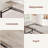 Dining Table Set for 4-6, 63" Extendable Wood Dining Room Table with Corner Protector & 2 Upholstered Benches, Kitchen Table Set for Apartment, Small Space, Easy Assembly-262287183