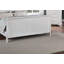 Moderne lit chambre à coucher lit-bateau tête de lit design contreplaqué 1pc cadre de lit blanc