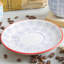 Nicola Spring - Hand-Printed Cappuccino Saucers - 14cm - Purple