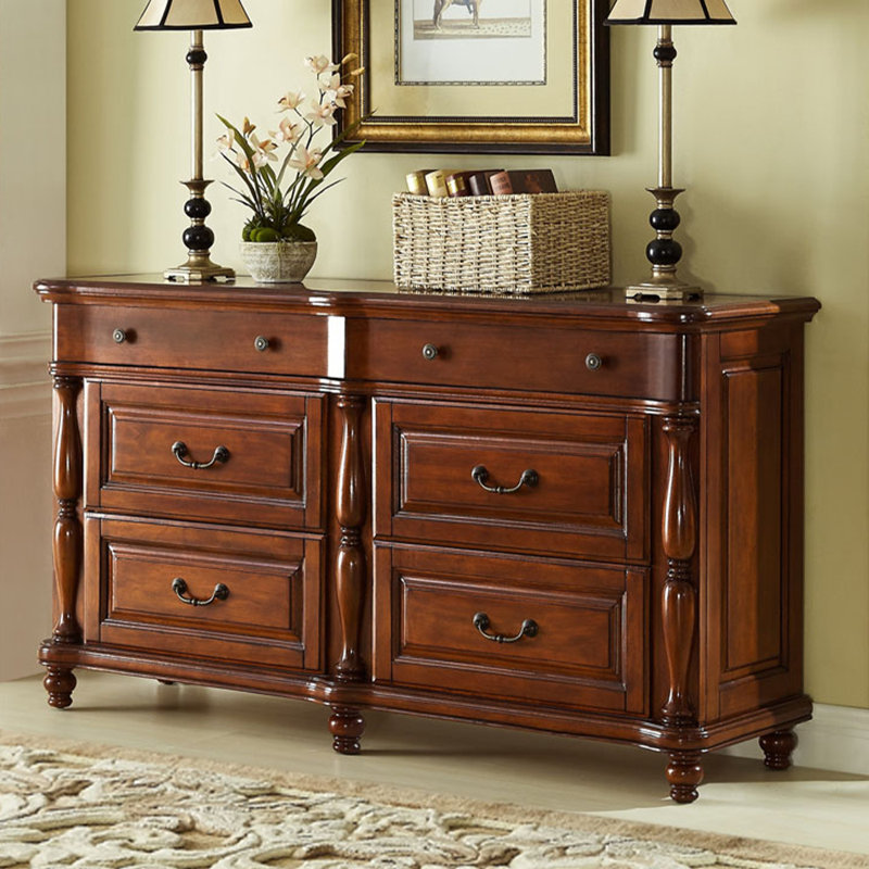 Commode décorative American Country Style, 34.6" H x 55.1" W x 20" D
