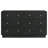 Aadvika 6-drawer Dresser Cabinet Black