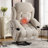 Velvet Power Lift Recliner With Heat And Massage For Living Room