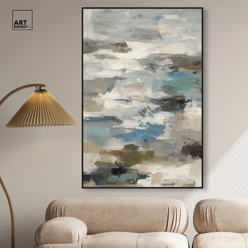"Transient Forms", impression sur toile par Art Remedy, Structure noire, H 16 po x l 11 po