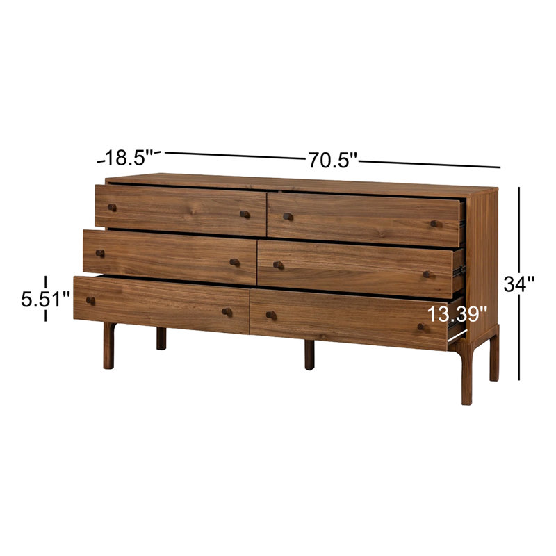 Arturo 6 - Drawer Dresser