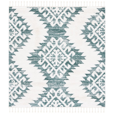 Tapis à performance géométrique marocain