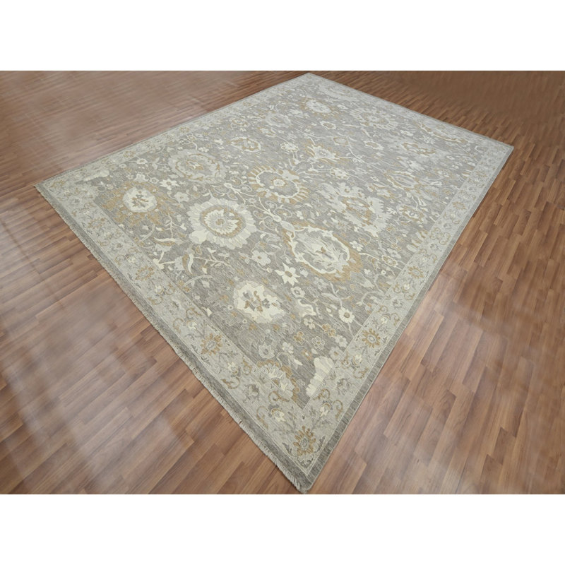 Tapis oriental en laine noué à la main 9 pi x 11 pi 10 po Ziegler Mahal EC1BC6ED6D0741729D82E78DD3933156