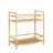 Destin Natural Burl Designer Bar Cart