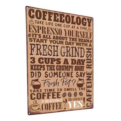 Coffeeology Puns Sign