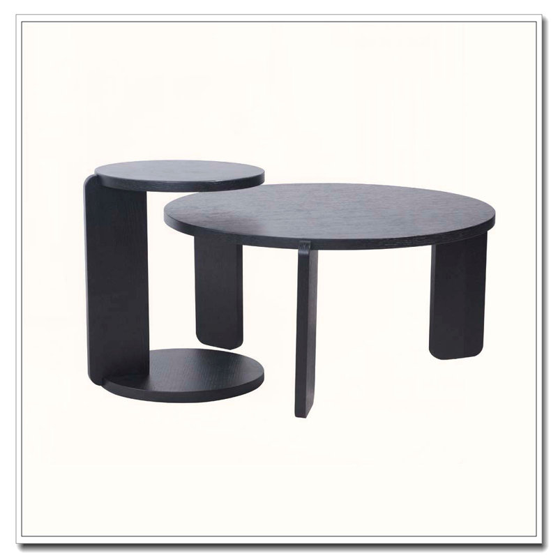 Table basse 32,68 pouces, Noir