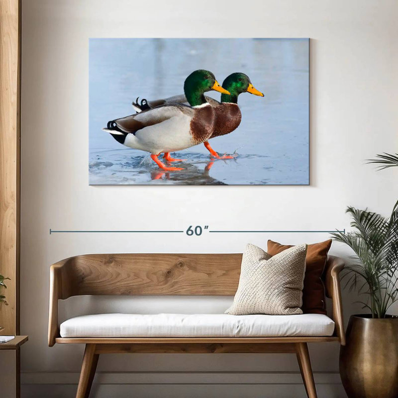 Brampt Mallard Duck Duo, 30" H x 45" W