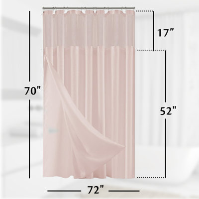 Rideau de douche avec doublure Rawley