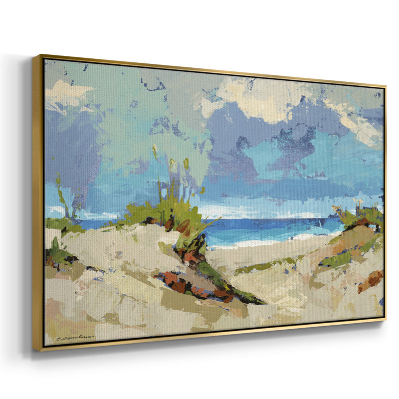 Dunes II, reproduction d'art sur toile, H 27 po x l 41 po x P 2 po, Or