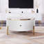 Table basse moderne avec 2 grands tiroirs de rangement Modern (table basse incluse, sans chaises)