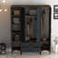 Berend 4 Door Manufactured Wood Wardrobe-494198745