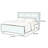 Hines Solid Wood Bookcase Bed with Shelves-402484720