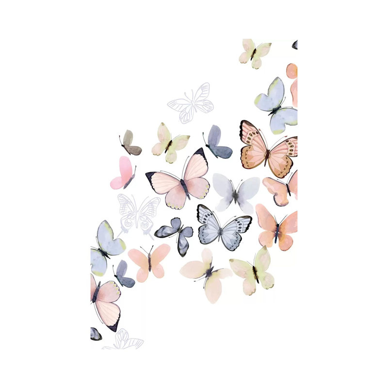 Impression sur toile tendue Butterfly Path, H 18 po x l 12 po x 1,5 po