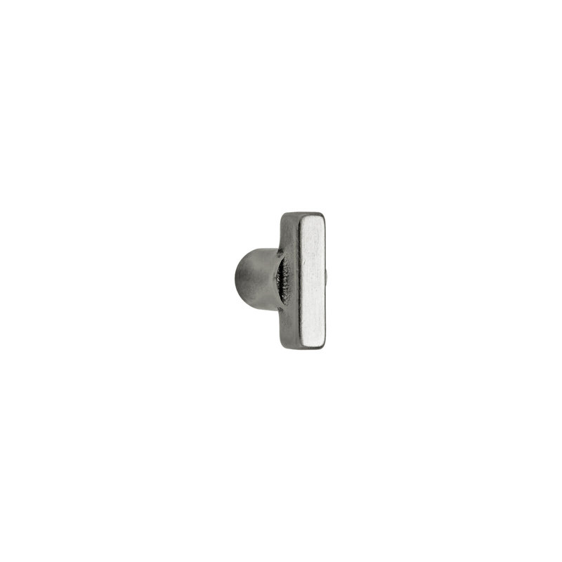 Metro Bronze Bar Knob, White Bronze Dark