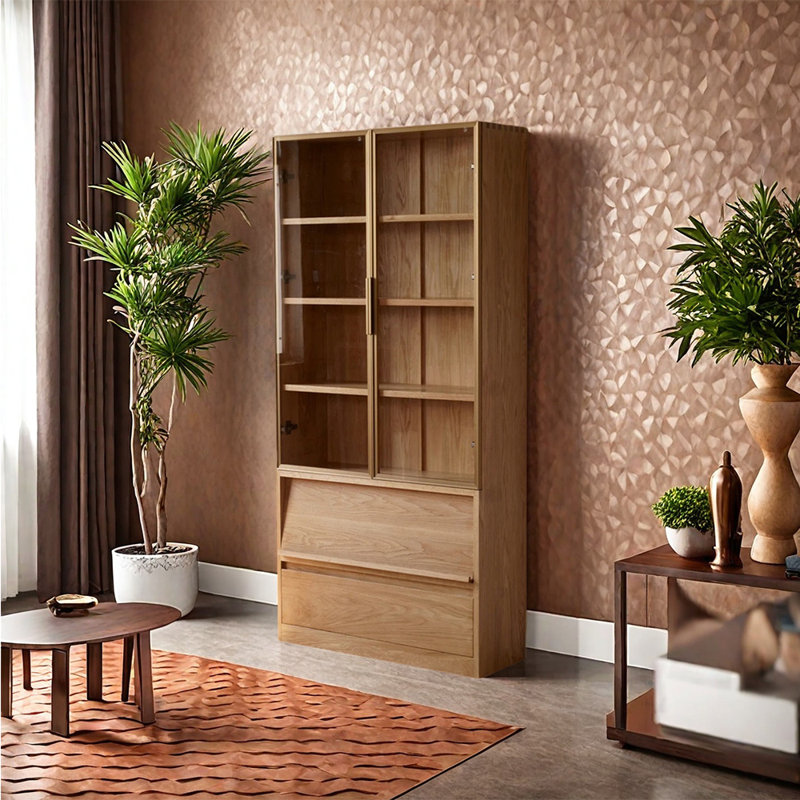 Italian style dustproof display bookcase