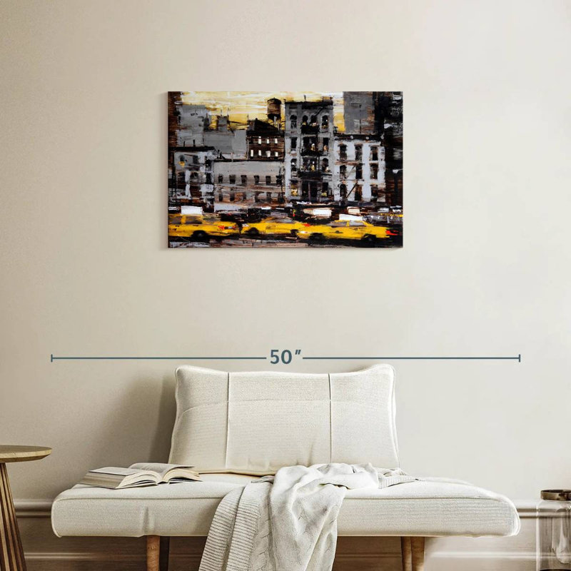 Sireci Yellow Cabs, 20" H x 30" W