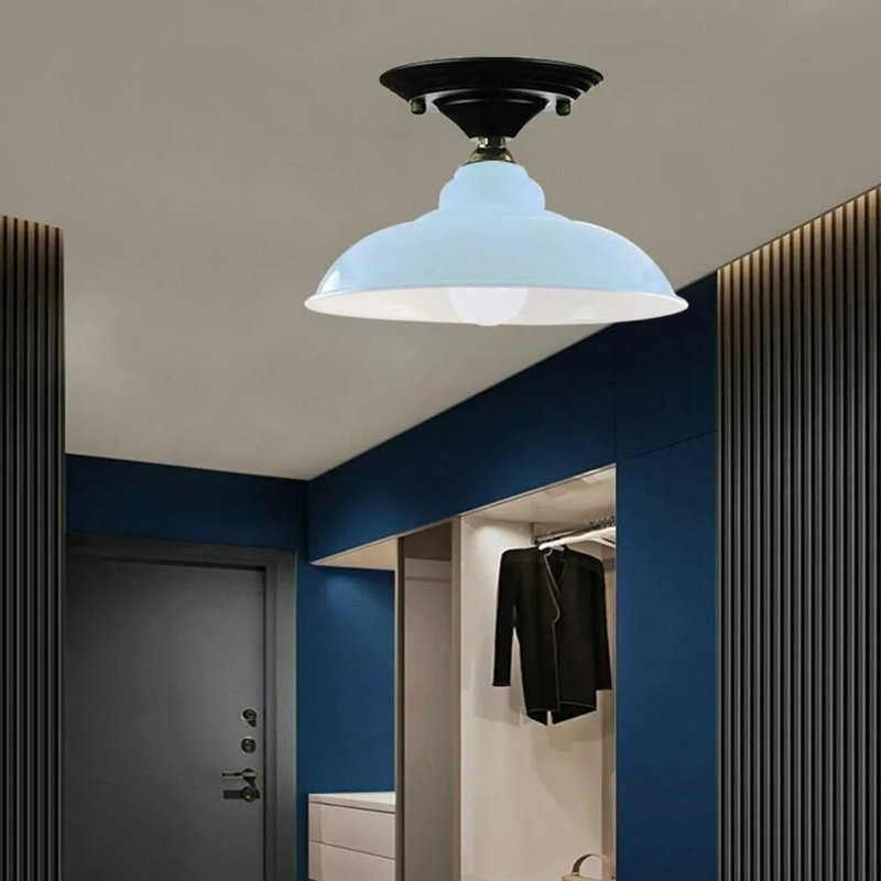 Wilken Semi Flush Mount, White