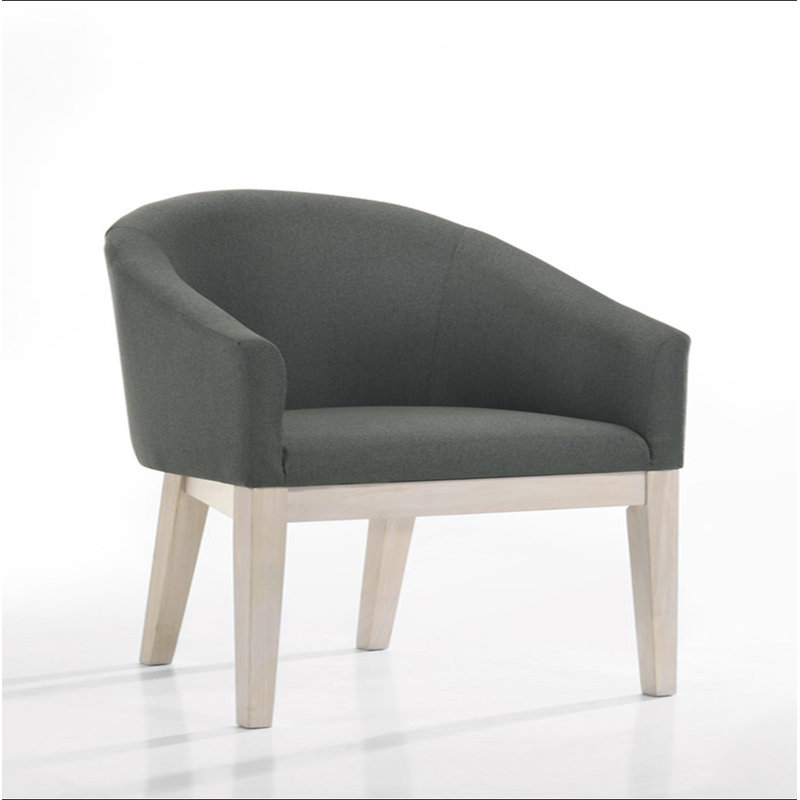 Ensemble de 2 fauteuils demi-tonneau l 23 po en tissu