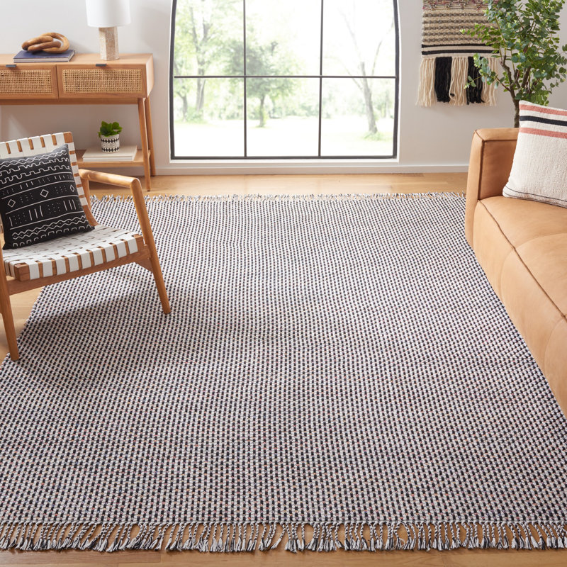 Tapis ivoire / noir Montauk 475, Rectangle 8 pi x 10 pi