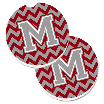 Ceramic Round 2 Piece Car Coaster Set
