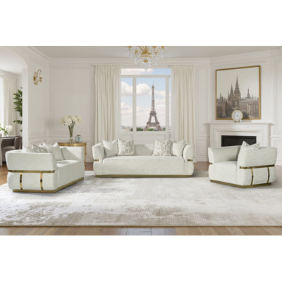 Hollenbeck Loveseat, Sofa, And Chair Full Living Room Set