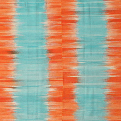 Tapis orange / vert ciel Arapaho