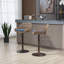Tabourets de bar pivotants modernes, ensemble de 2 chaises à hauteur de comptoir réglable-244850643