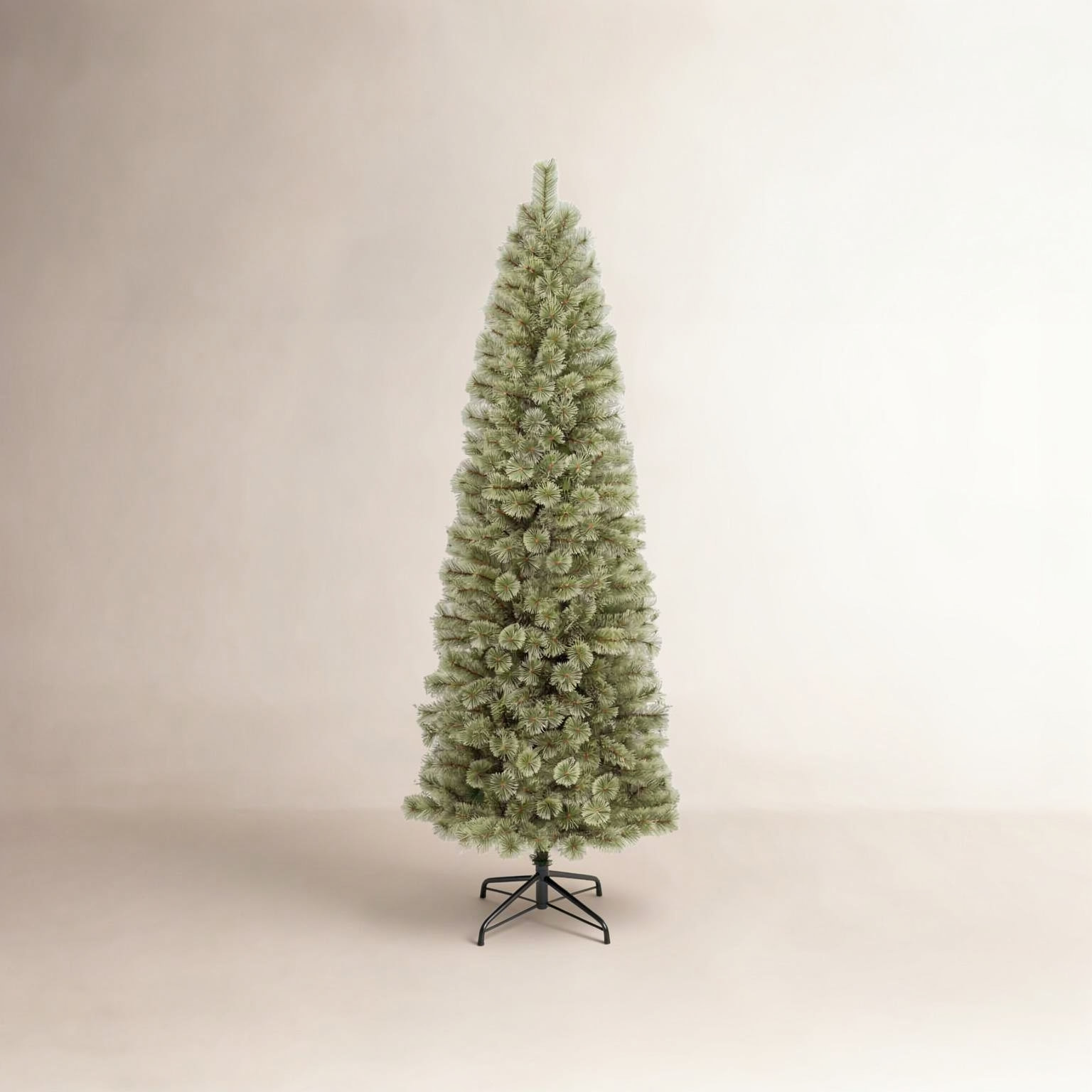 Slim Pine Christmas Tree, 7.5' H