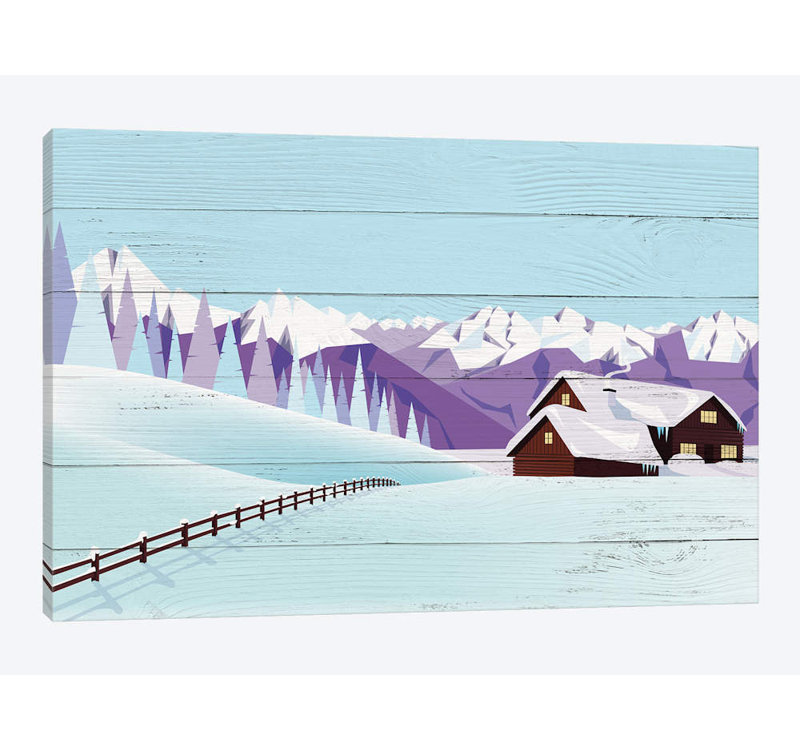« week escapade » par "5by5collective, reproduction d’impression sur toile tendue, H 16 po x l 24 po x P 1 po, Blanc